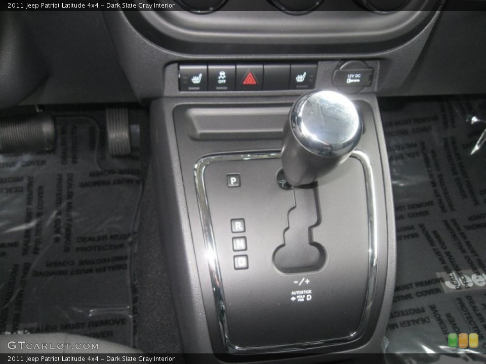 Dark Slate Gray Interior Transmission for the 2011 Jeep Patriot Latitude 4x4 #41948532