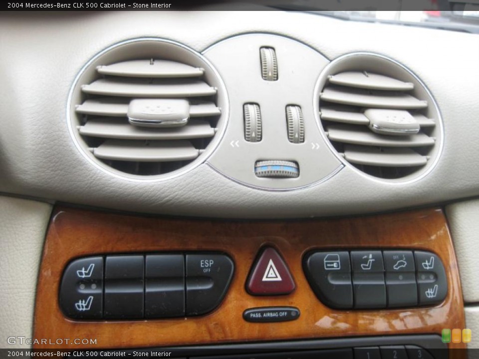 Stone Interior Controls for the 2004 Mercedes-Benz CLK 500 Cabriolet #41949028