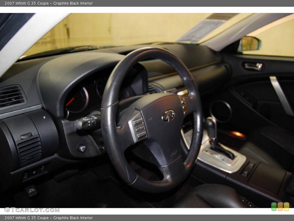 Graphite Black Interior Steering Wheel for the 2007 Infiniti G 35 Coupe #41950192