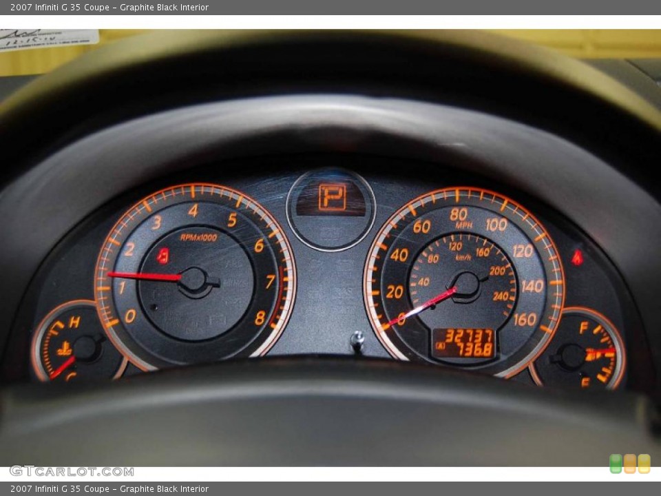 Graphite Black Interior Gauges for the 2007 Infiniti G 35 Coupe #41950372