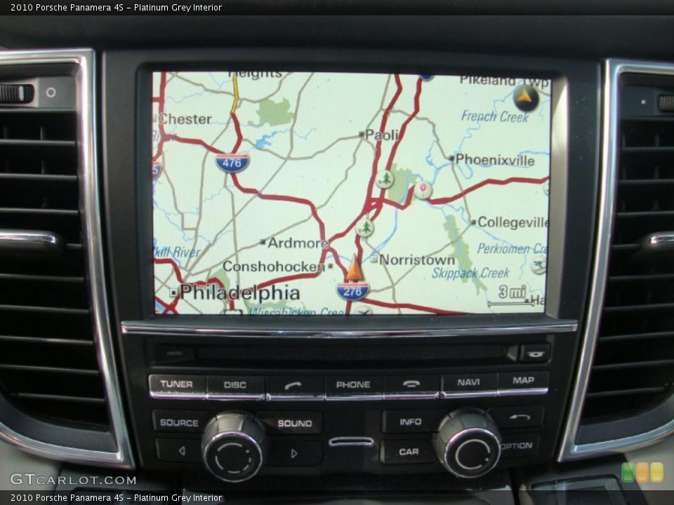 Platinum Grey Interior Navigation for the 2010 Porsche Panamera 4S #41952236
