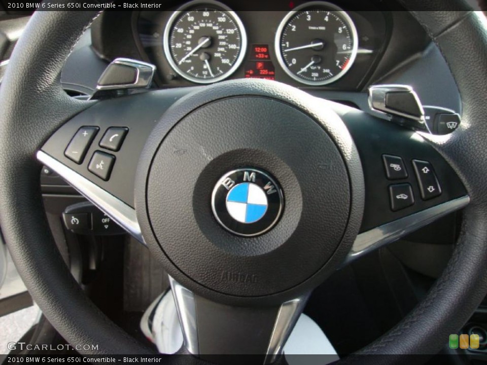 Black Interior Controls for the 2010 BMW 6 Series 650i Convertible #41954704