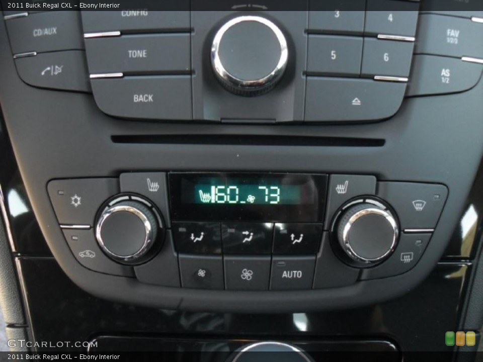 Ebony Interior Controls for the 2011 Buick Regal CXL #41957192