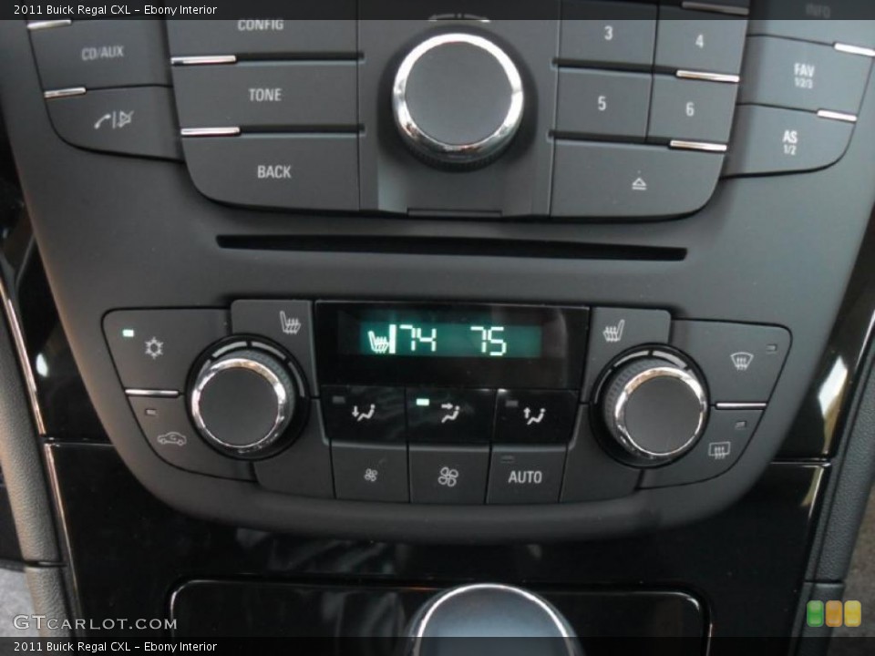 Ebony Interior Controls for the 2011 Buick Regal CXL #41957620
