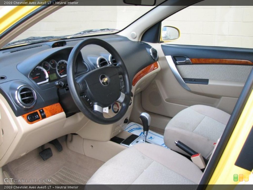 Neutral Interior Prime Interior for the 2009 Chevrolet Aveo Aveo5 LT #41961560