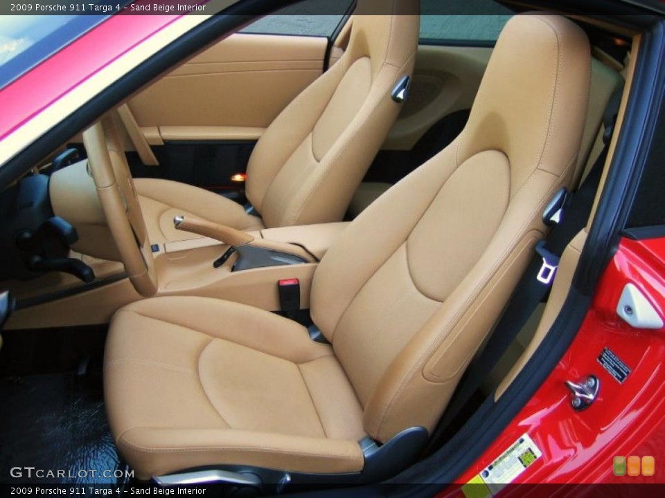 Sand Beige Interior Photo for the 2009 Porsche 911 Targa 4 #41962916