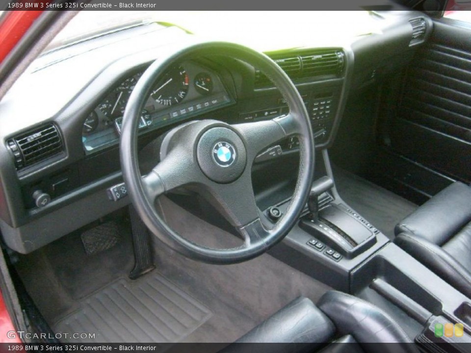 Black 1989 BMW 3 Series Interiors