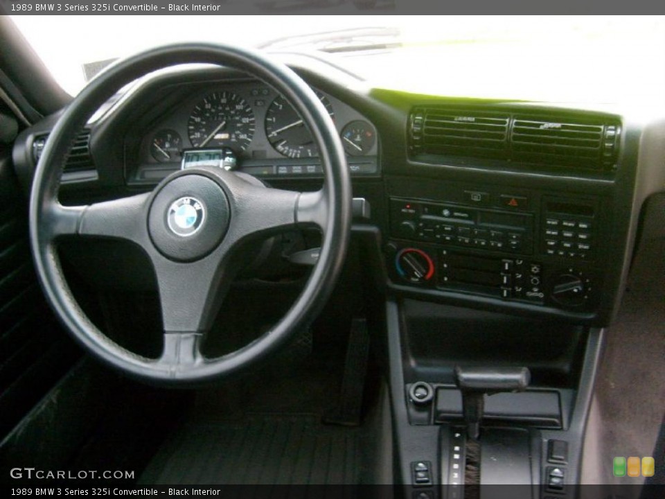 Black Interior Dashboard for the 1989 BMW 3 Series 325i Convertible #41965524