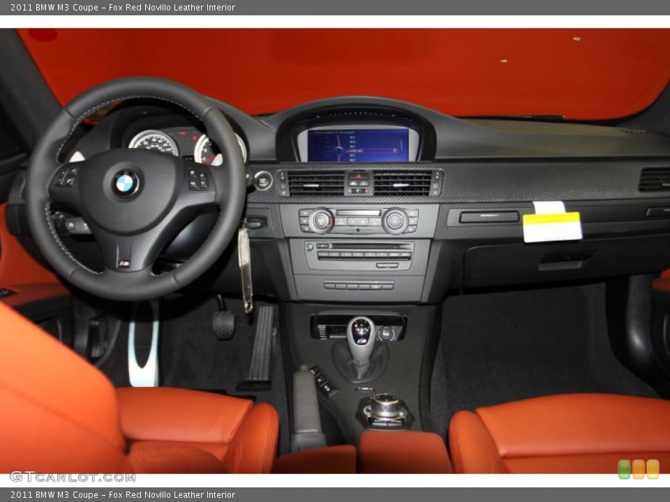 Fox Red Novillo Leather Interior Dashboard for the 2011 BMW M3 Coupe #41965884