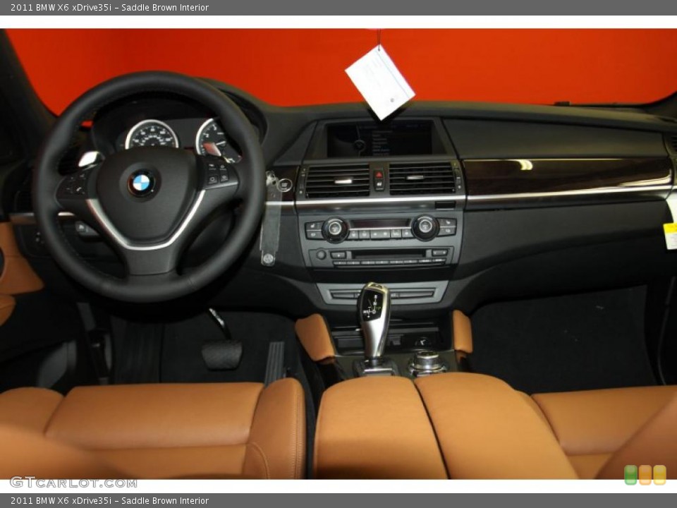 Saddle Brown Interior Dashboard for the 2011 BMW X6 xDrive35i #41966884