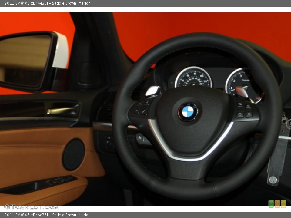 Saddle Brown Interior Steering Wheel for the 2011 BMW X6 xDrive35i #41966940