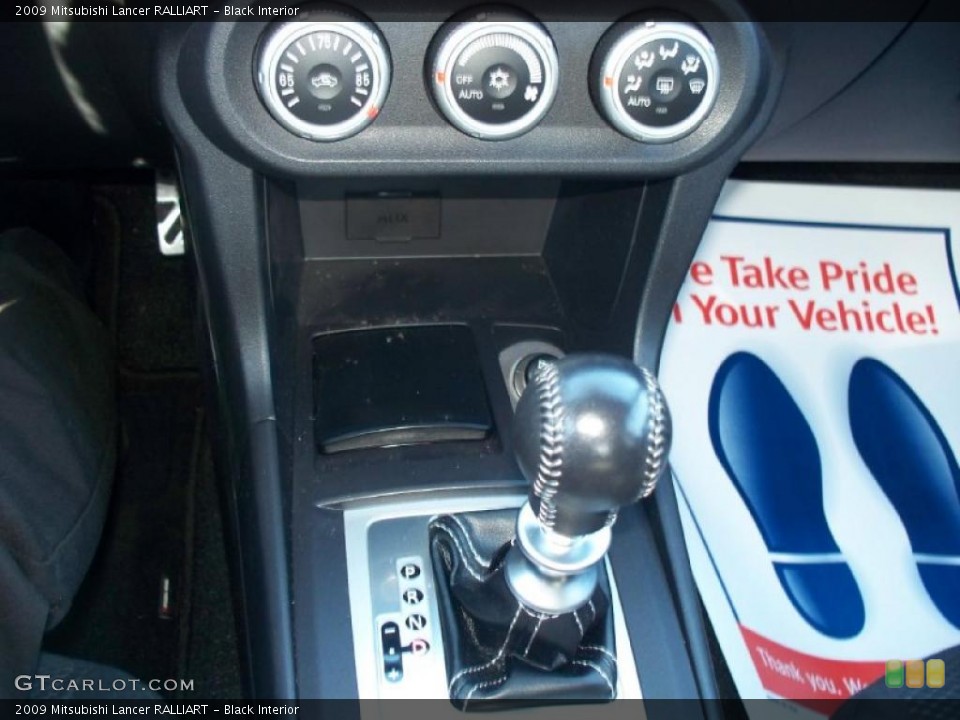Black Interior Transmission for the 2009 Mitsubishi Lancer RALLIART #41978555