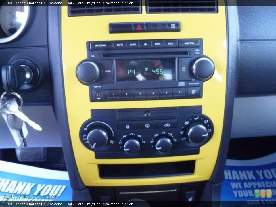 Dark Slate Gray/Light Graystone Interior Controls for the 2006 Dodge Charger R/T Daytona #41985979