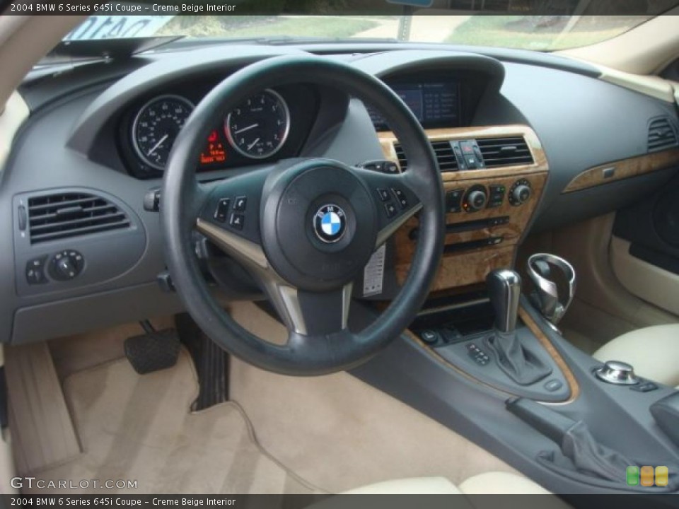 Creme Beige Interior Prime Interior for the 2004 BMW 6 Series 645i Coupe #41987131