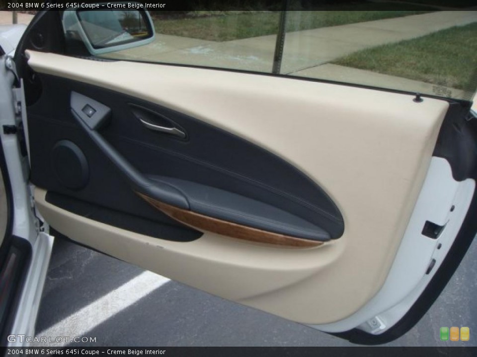 Creme Beige Interior Door Panel for the 2004 BMW 6 Series 645i Coupe #41987339