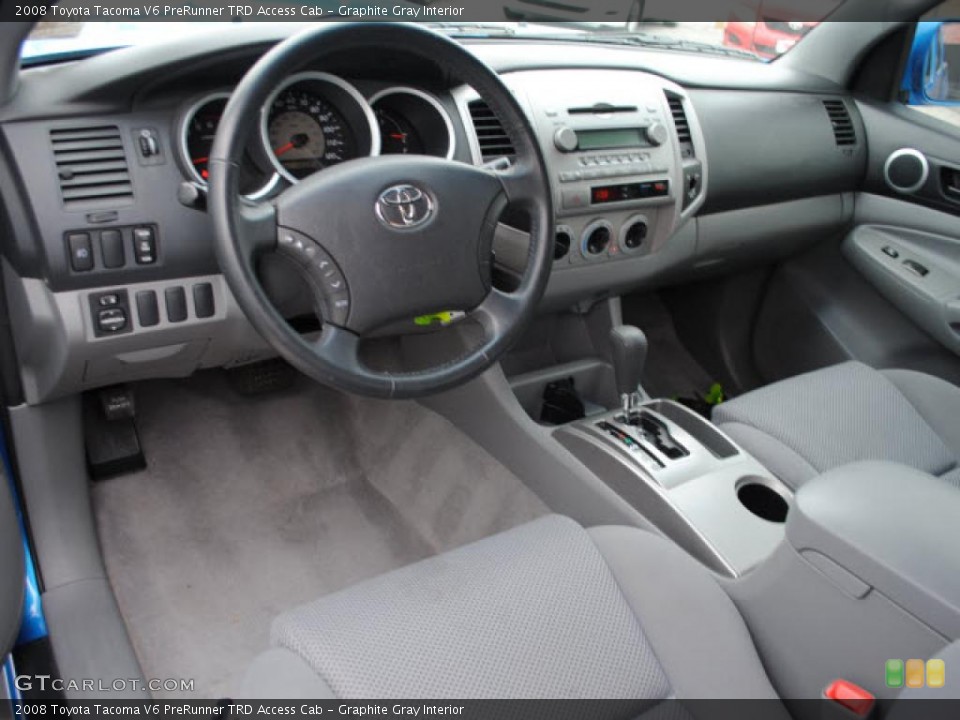 Graphite Gray Interior Prime Interior for the 2008 Toyota Tacoma V6 PreRunner TRD Access Cab #41989171