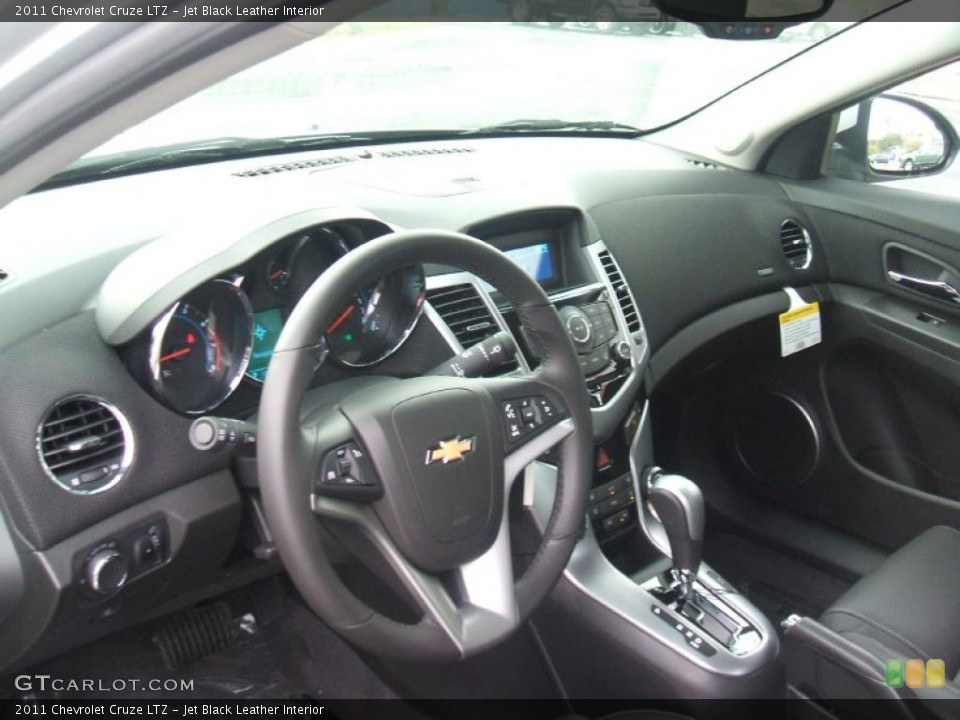 Jet Black Leather 2011 Chevrolet Cruze Interiors