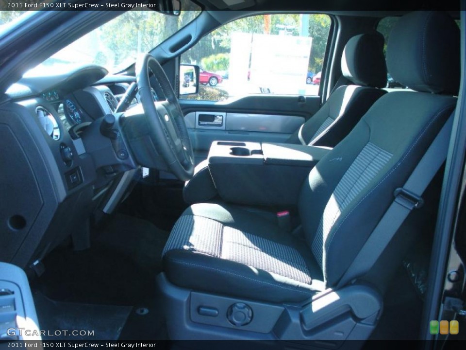 Steel Gray Interior Photo for the 2011 Ford F150 XLT SuperCrew #41995732