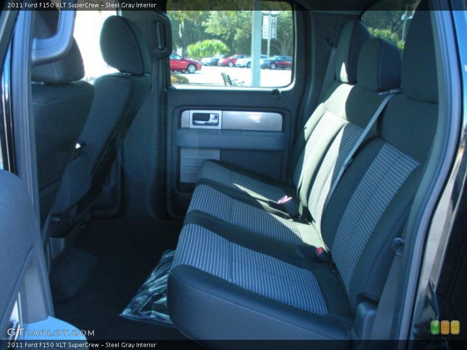 Steel Gray Interior Photo for the 2011 Ford F150 XLT SuperCrew #41995752