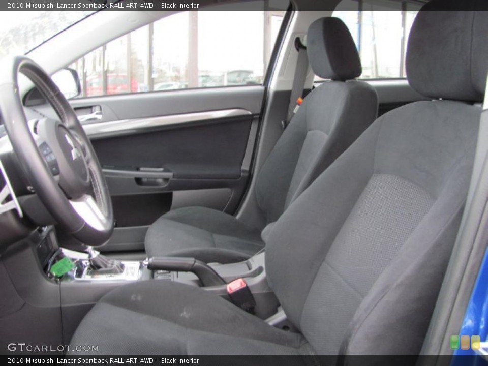 Black Interior Photo for the 2010 Mitsubishi Lancer Sportback RALLIART AWD #41998144
