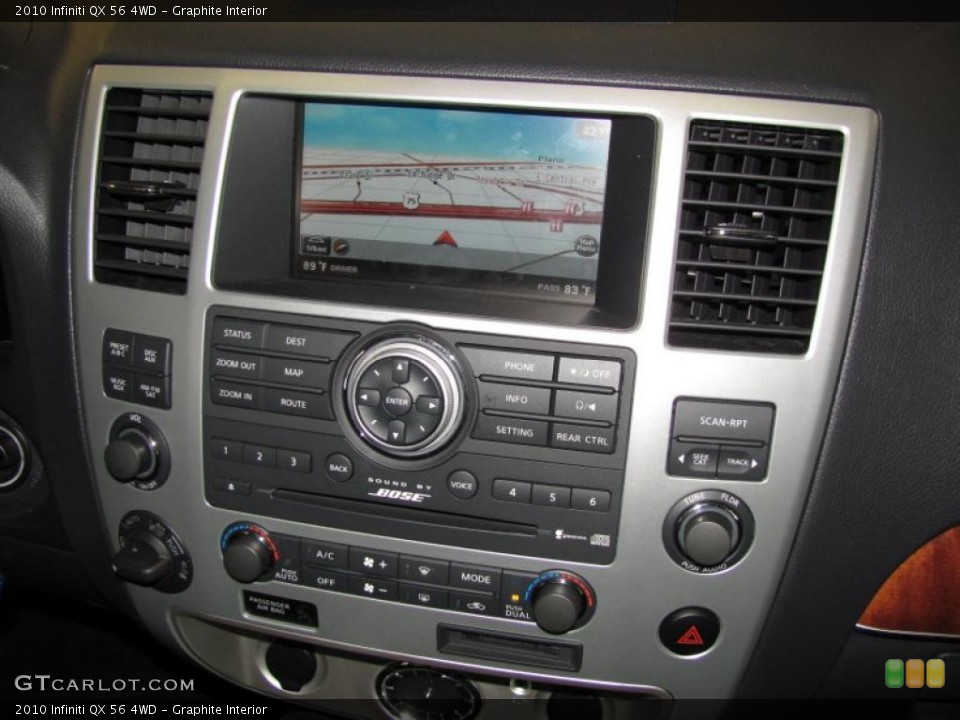 Graphite Interior Navigation for the 2010 Infiniti QX 56 4WD #42002516