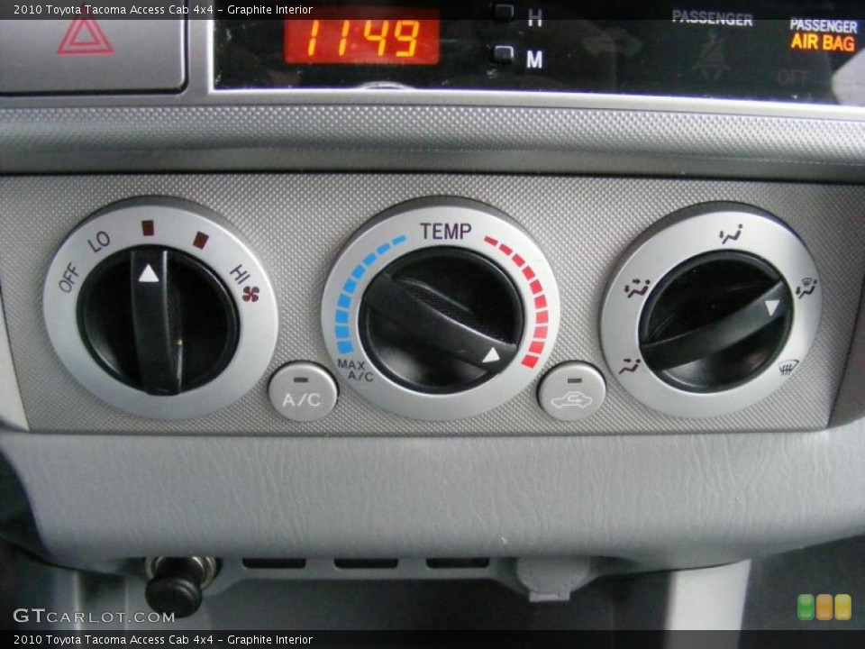 Graphite Interior Controls for the 2010 Toyota Tacoma Access Cab 4x4 #42013652