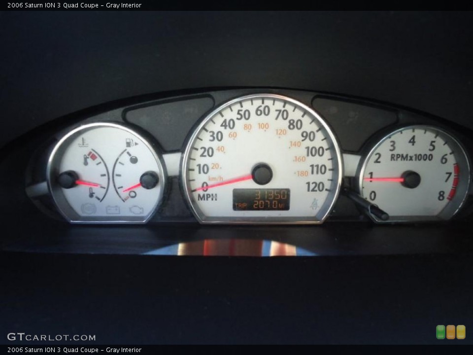 Gray Interior Gauges for the 2006 Saturn ION 3 Quad Coupe #42014952