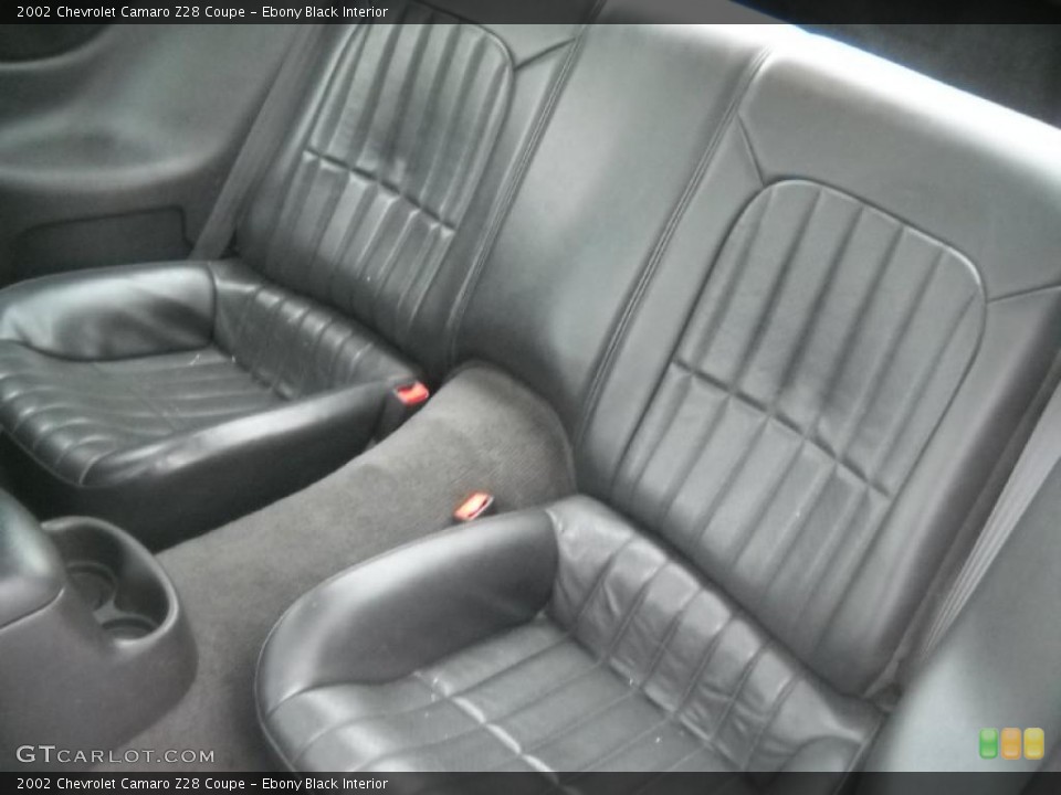 Ebony Black Interior Photo for the 2002 Chevrolet Camaro Z28 Coupe #42019333