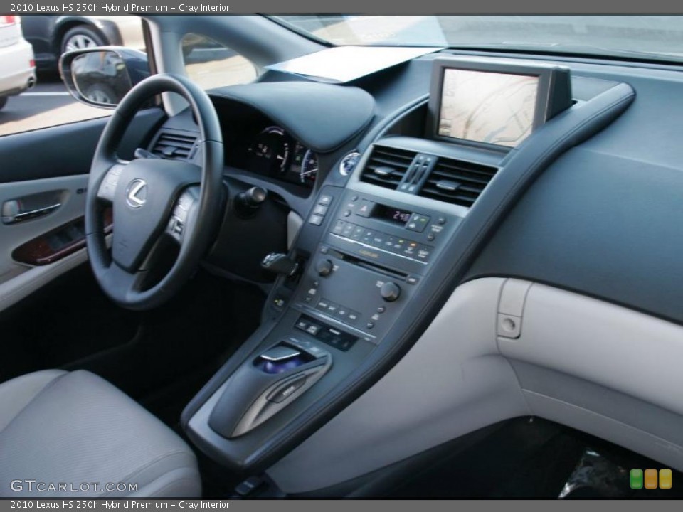 Gray Interior Dashboard for the 2010 Lexus HS 250h Hybrid Premium #42024986