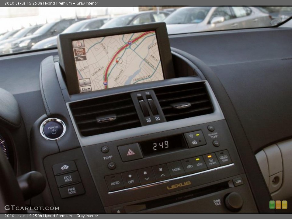 Gray Interior Navigation for the 2010 Lexus HS 250h Hybrid Premium #42025066