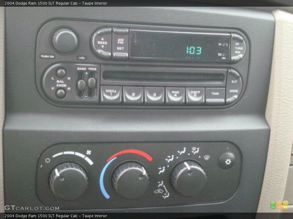 Taupe Interior Controls for the 2004 Dodge Ram 1500 SLT Regular Cab #42044616
