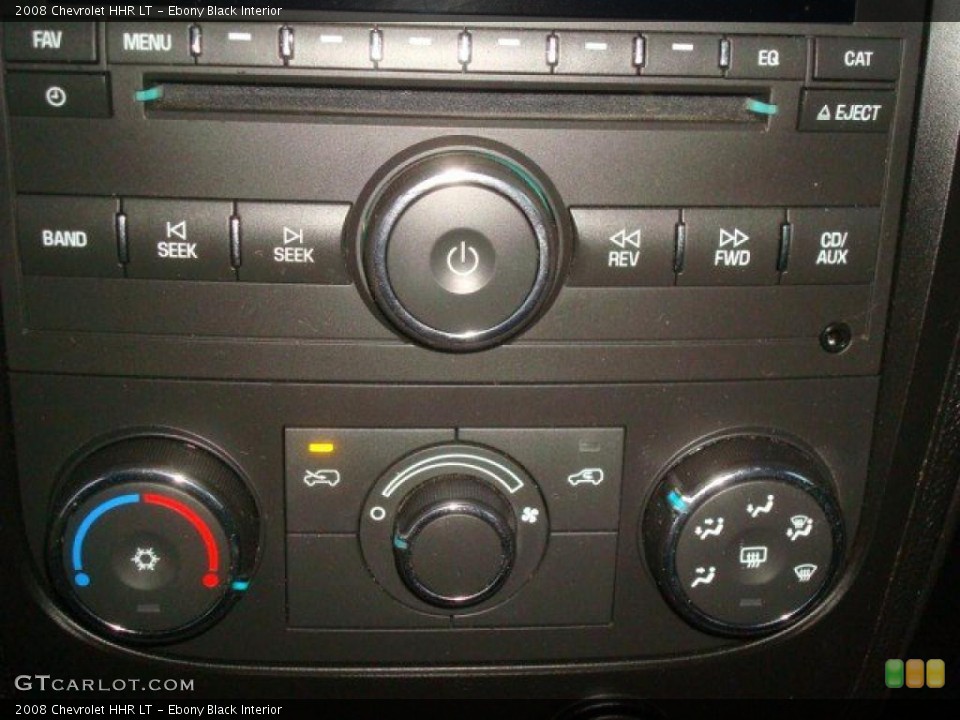 Ebony Black Interior Controls for the 2008 Chevrolet HHR LT #42045316