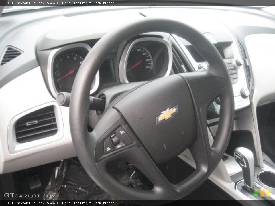 Light Titanium/Jet Black Interior Steering Wheel for the 2011 Chevrolet Equinox LS AWD #42065687