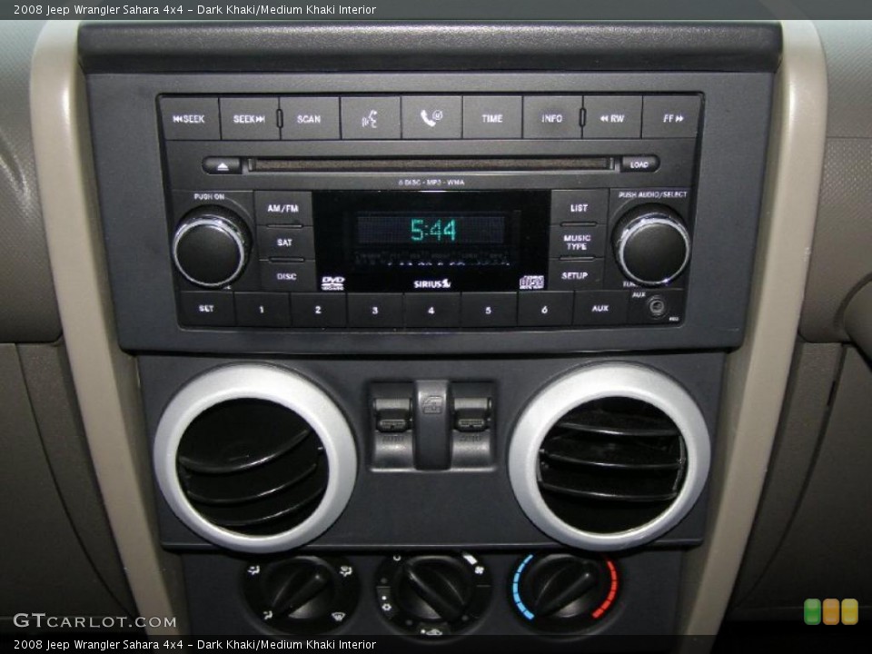 Dark Khaki/Medium Khaki Interior Controls for the 2008 Jeep Wrangler Sahara 4x4 #42068451
