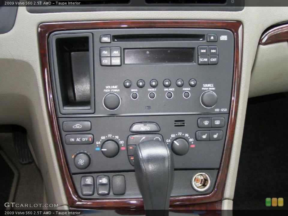 Taupe Interior Controls for the 2009 Volvo S60 2.5T AWD #42068839