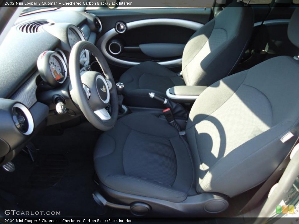 Checkered Carbon Black/Black Interior Photo for the 2009 Mini Cooper S Clubman #42069987
