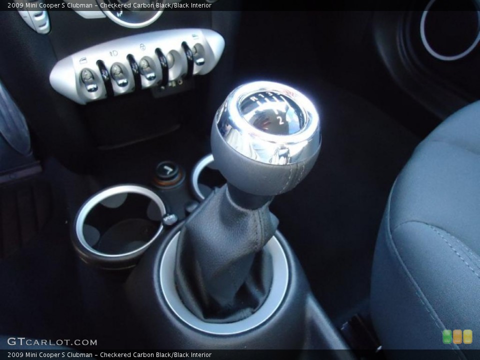Checkered Carbon Black/Black Interior Transmission for the 2009 Mini Cooper S Clubman #42070311
