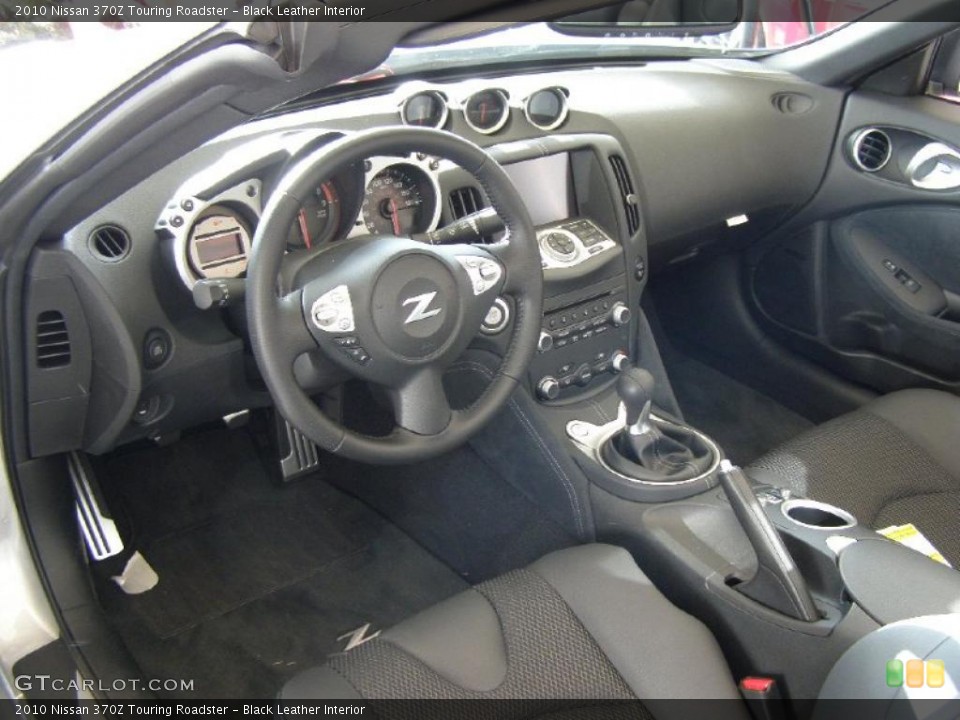 Black Leather Interior Prime Interior for the 2010 Nissan 370Z Touring Roadster #42070707