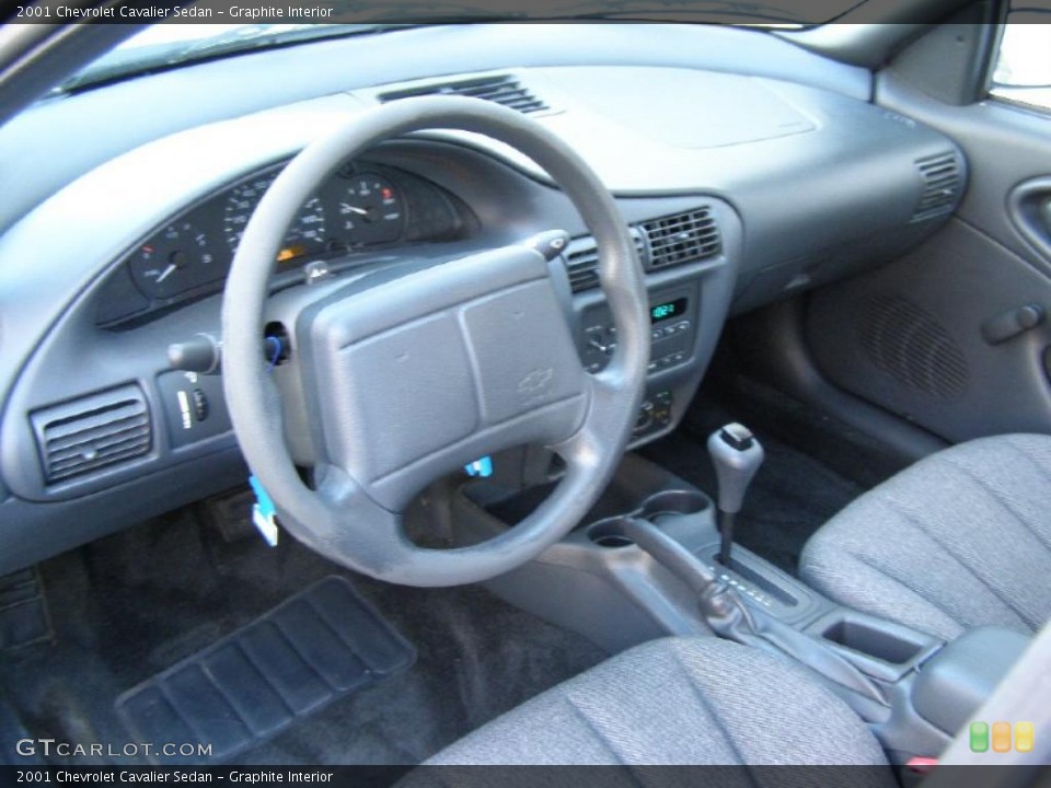 Graphite Interior Prime Interior for the 2001 Chevrolet Cavalier Sedan #42071387