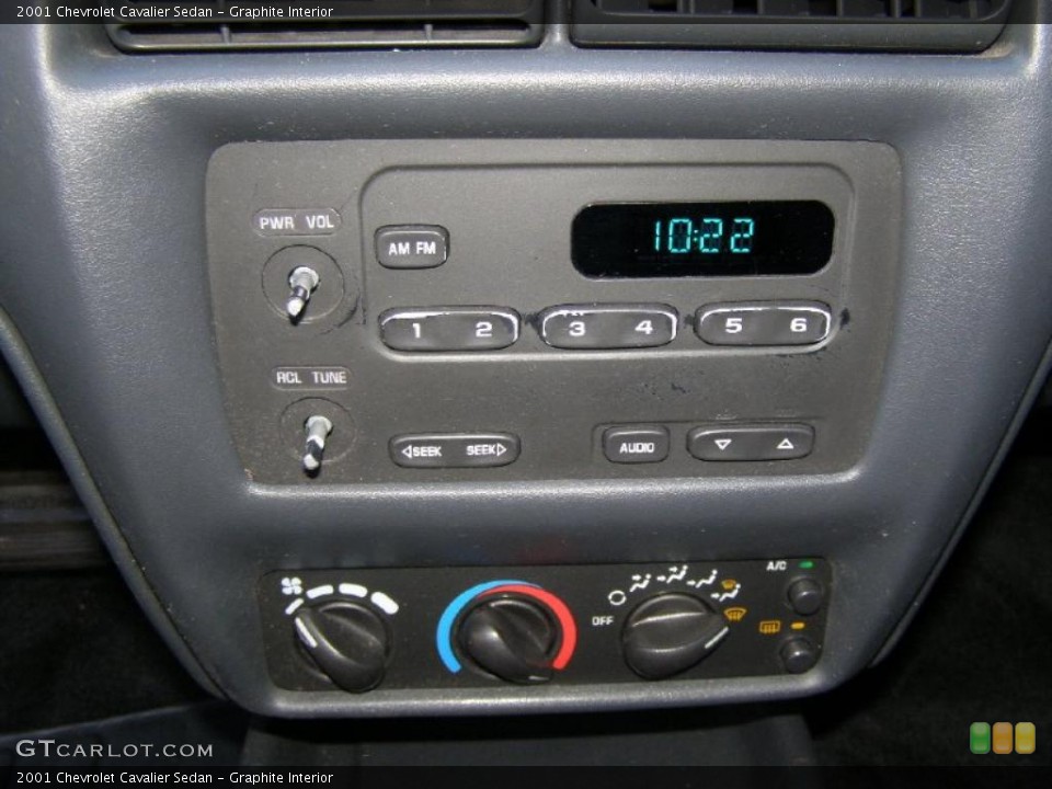 Graphite Interior Controls for the 2001 Chevrolet Cavalier Sedan #42071451