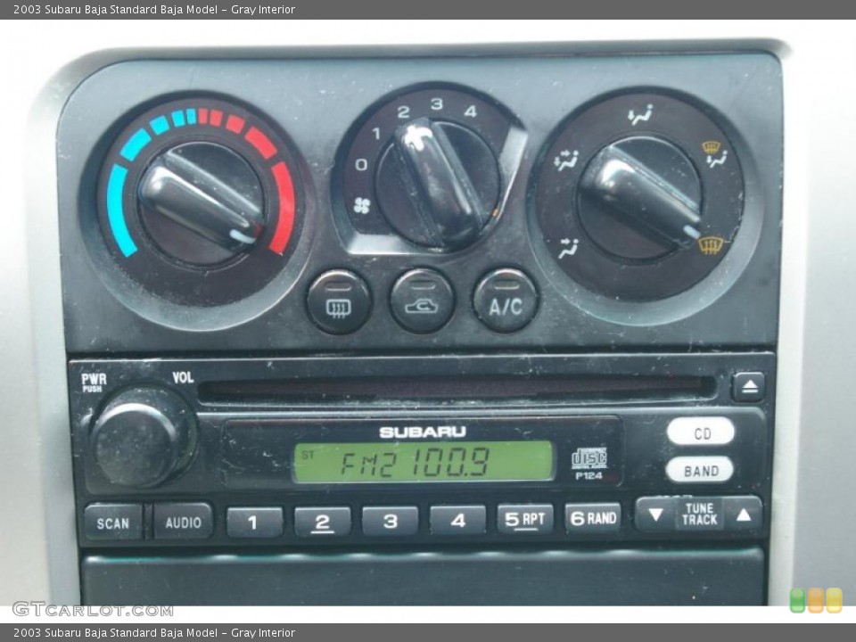 Gray Interior Controls for the 2003 Subaru Baja  #42073899