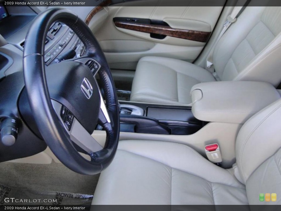 Ivory Interior Photo for the 2009 Honda Accord EX-L Sedan #42080079