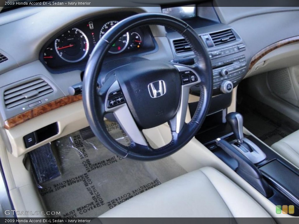 Ivory Interior Prime Interior for the 2009 Honda Accord EX-L Sedan #42080095