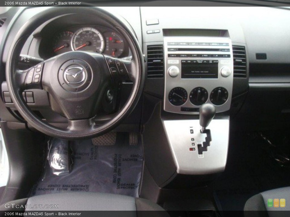 Black Interior Dashboard for the 2006 Mazda MAZDA5 Sport #42081299