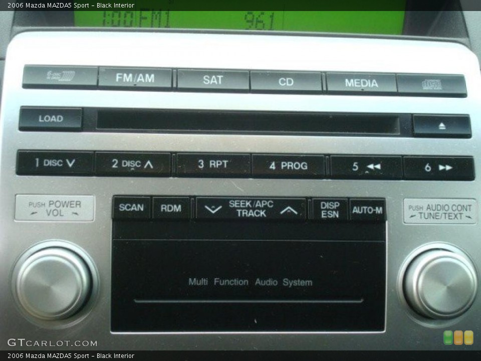 Black Interior Controls for the 2006 Mazda MAZDA5 Sport #42081347