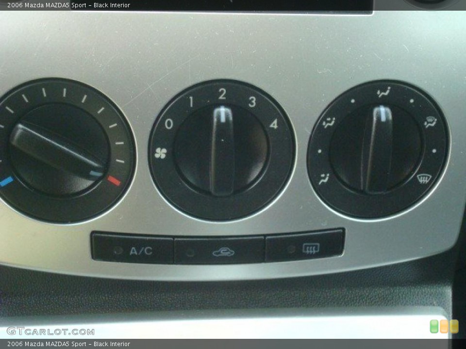 Black Interior Controls for the 2006 Mazda MAZDA5 Sport #42081391