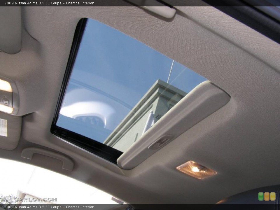 Charcoal Interior Sunroof for the 2009 Nissan Altima 3.5 SE Coupe #42083635