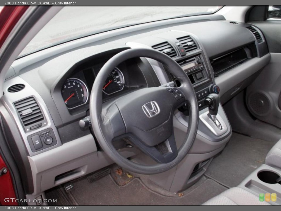 Gray Interior Prime Interior for the 2008 Honda CR-V LX 4WD #42087227