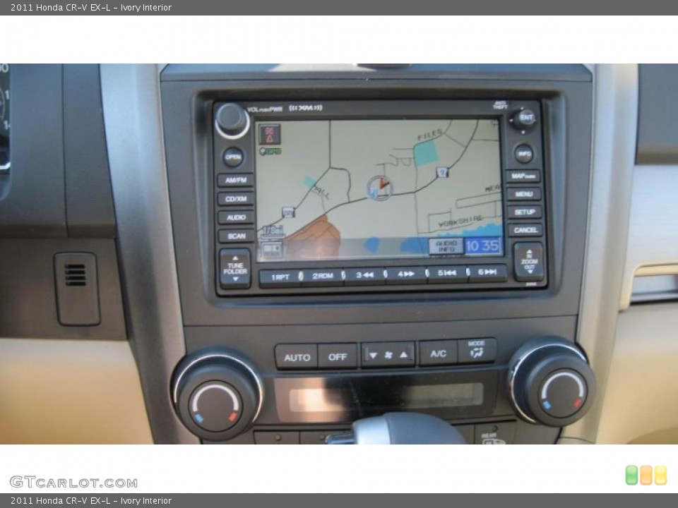 Ivory Interior Navigation for the 2011 Honda CR-V EX-L #42087687