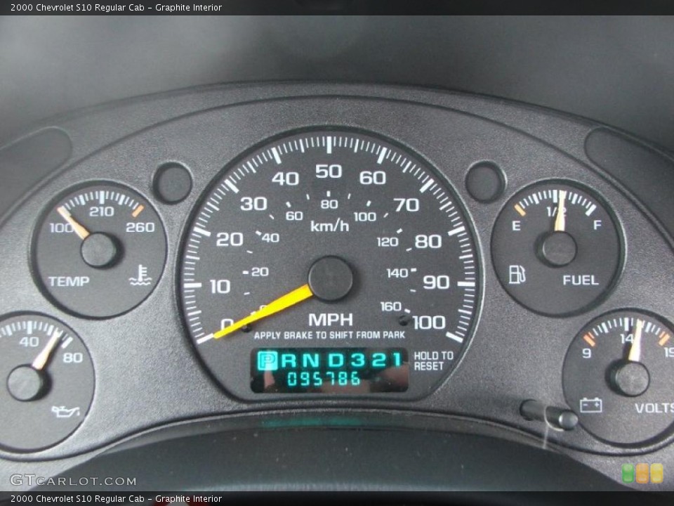 Graphite Interior Gauges for the 2000 Chevrolet S10 Regular Cab #42088515